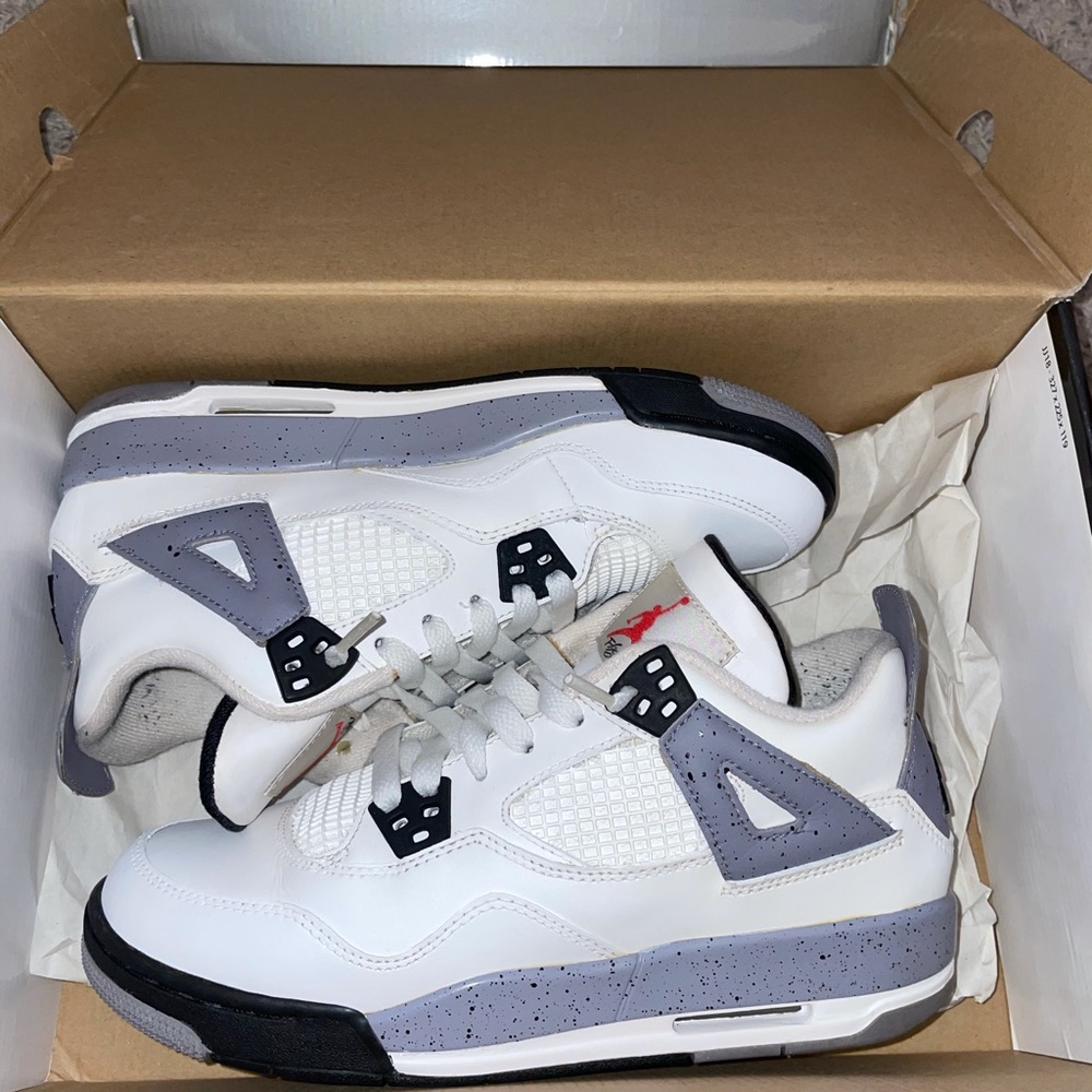 Jordan 4 White Cement (6.5y=8w)